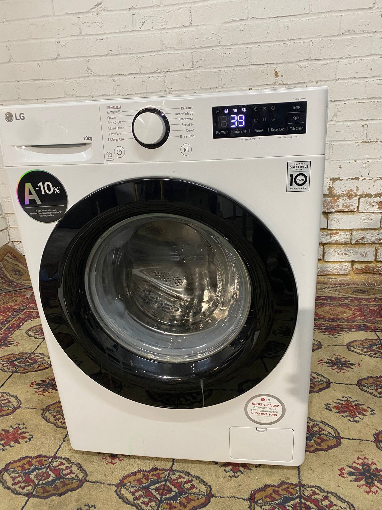🚚Beautiful TopBrand LG DirectDrive 10KG Large Drum Washing Machine For Sale