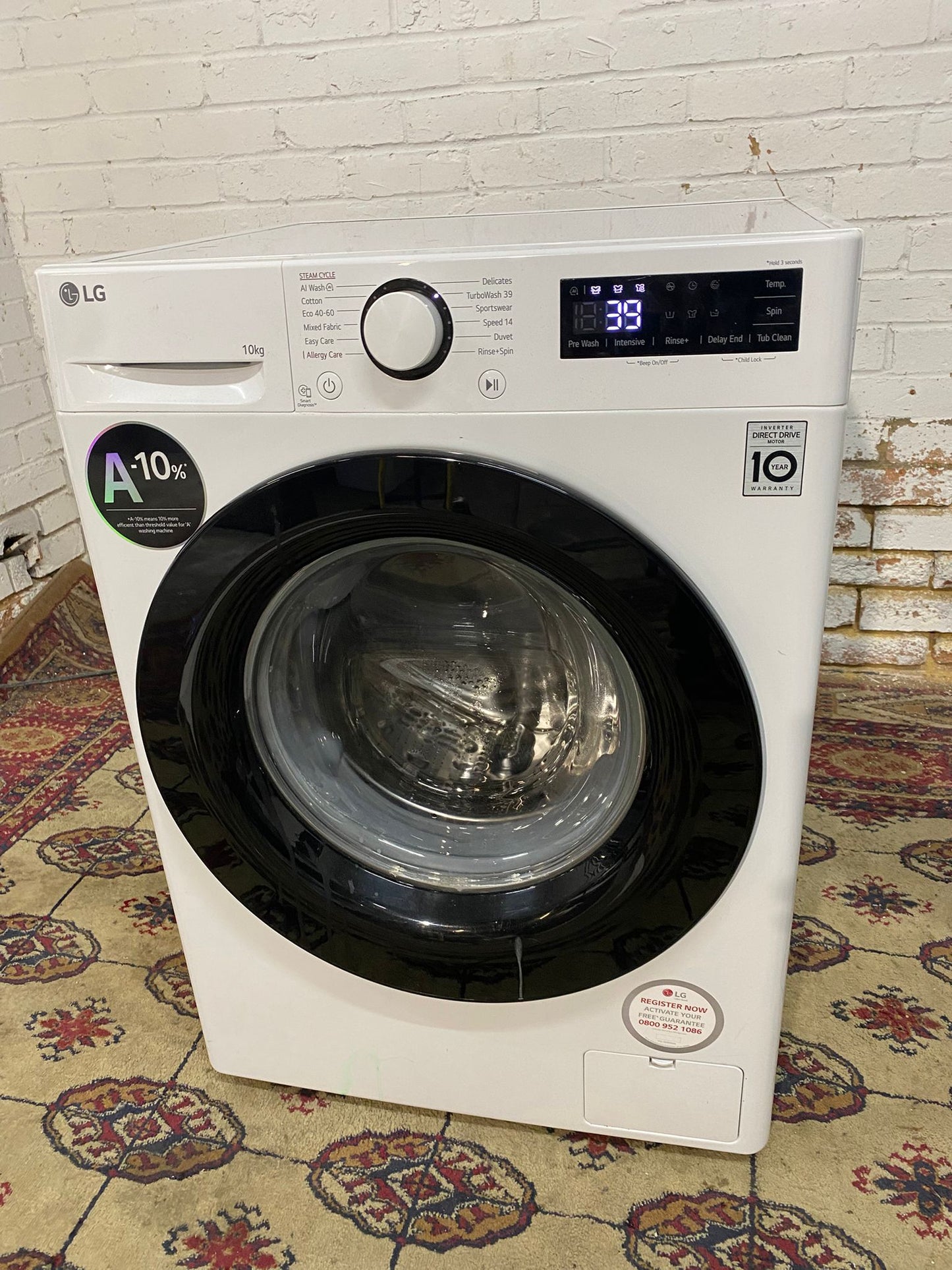 🚚Beautiful TopBrand LG DirectDrive 10KG Large Drum Washing Machine For Sale