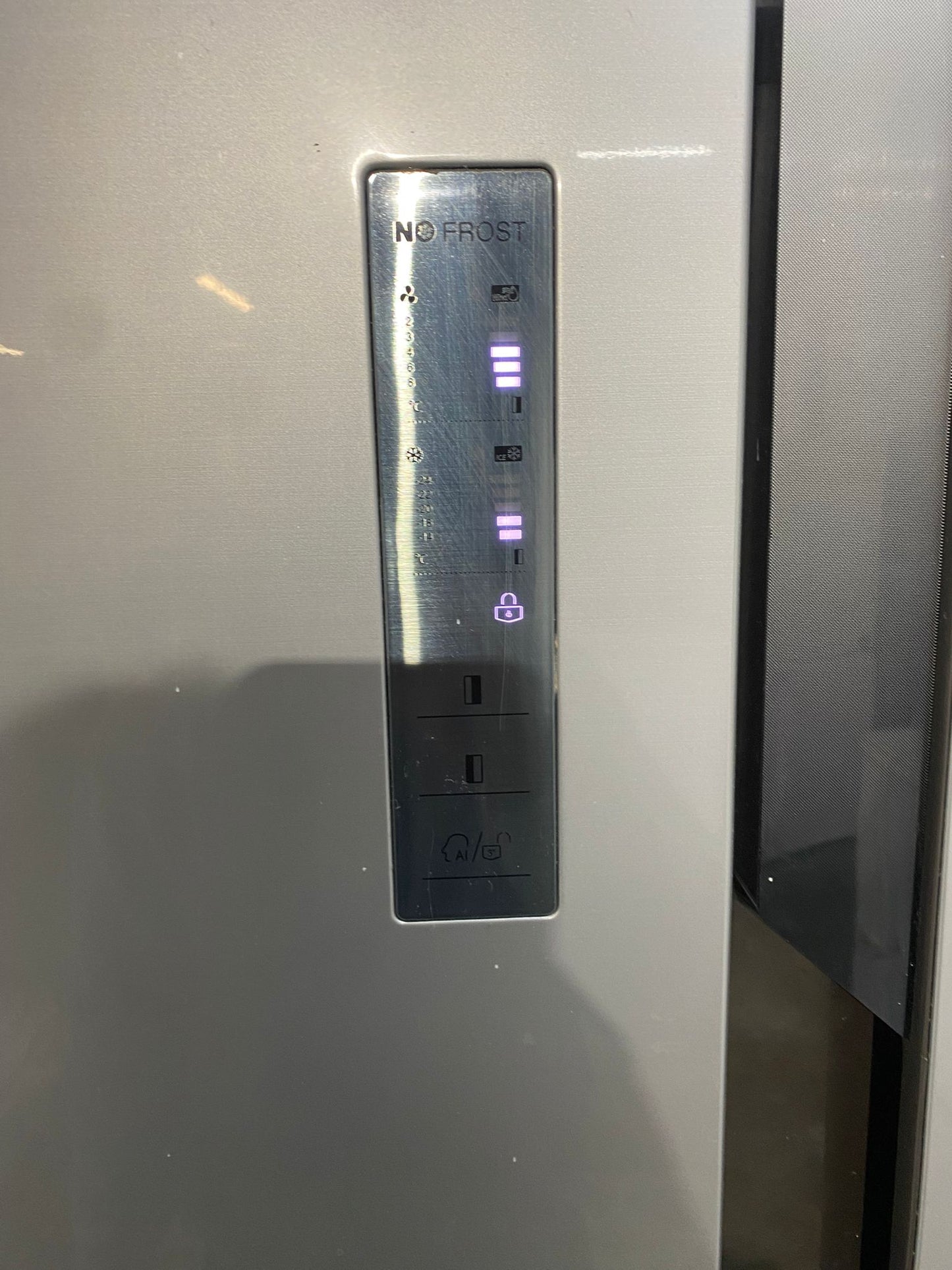 🚐🚐Logik Grey NonPlumb American Fridge Freezer With Water Dispenser For Sale