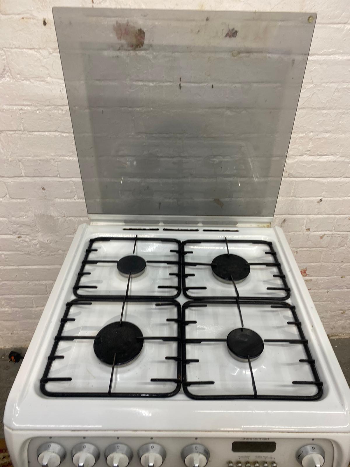 🚚Beautiful TopBrand Cannon 60CM White Gas Cooker With Oven/Grill For Sale