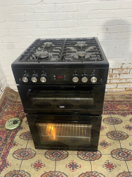 🚐🚐Beautiful Beko Black 60CM Gas Cooker With Oven/Grill For Sale