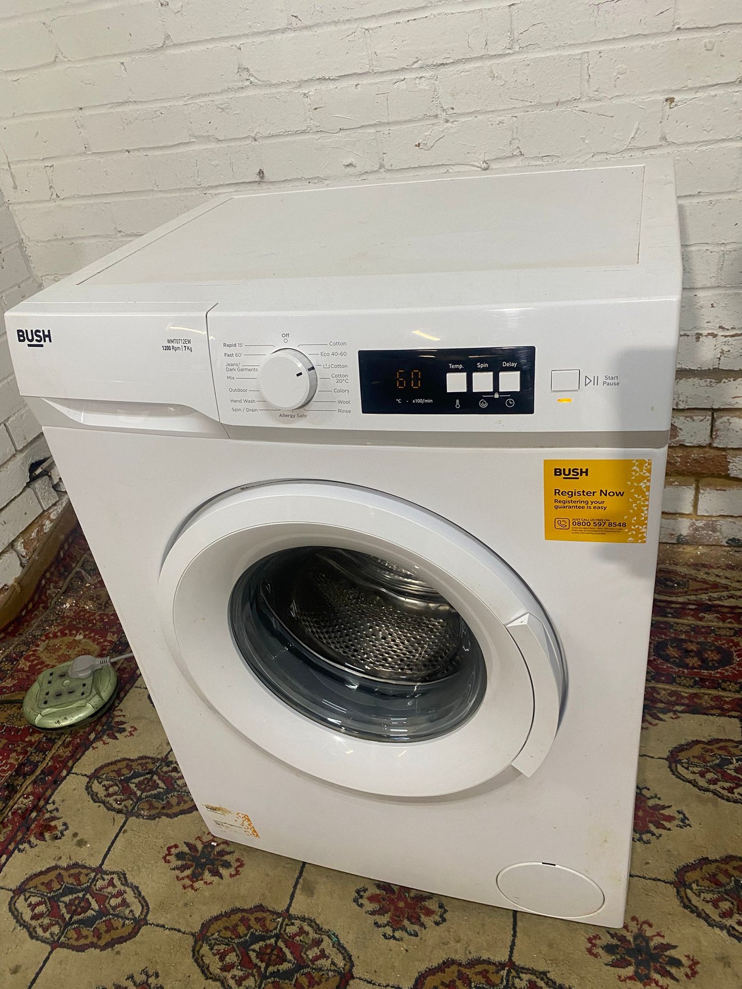 ✅🚚Beautiful Bush 7KG Washing Machine For Sale