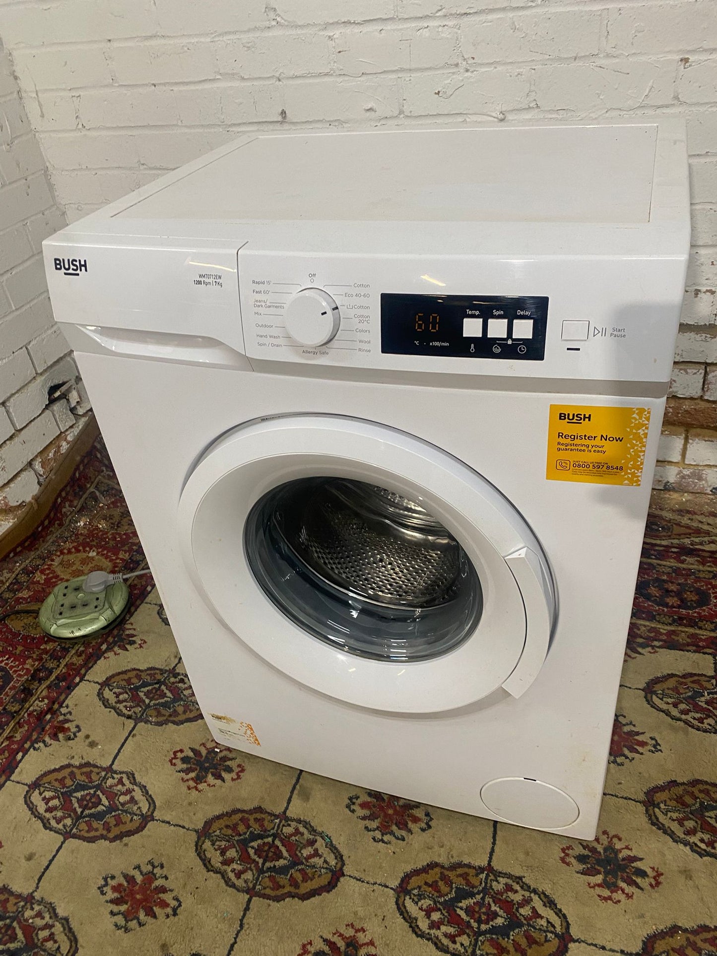 ✅🚚Beautiful Bush 7KG Washing Machine For Sale