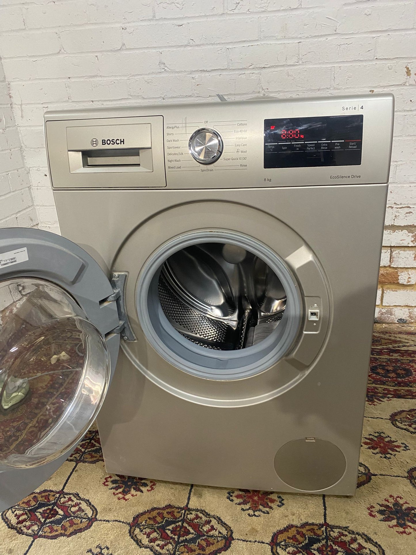 ✅🚚Beautiful Bosch Silver Grey 8KG Washing Machine For Sale