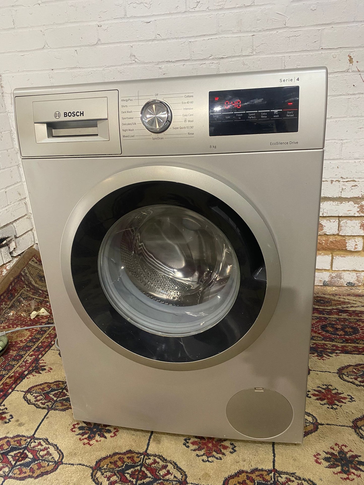 ✅🚚Beautiful Bosch Silver Grey 8KG Washing Machine For Sale