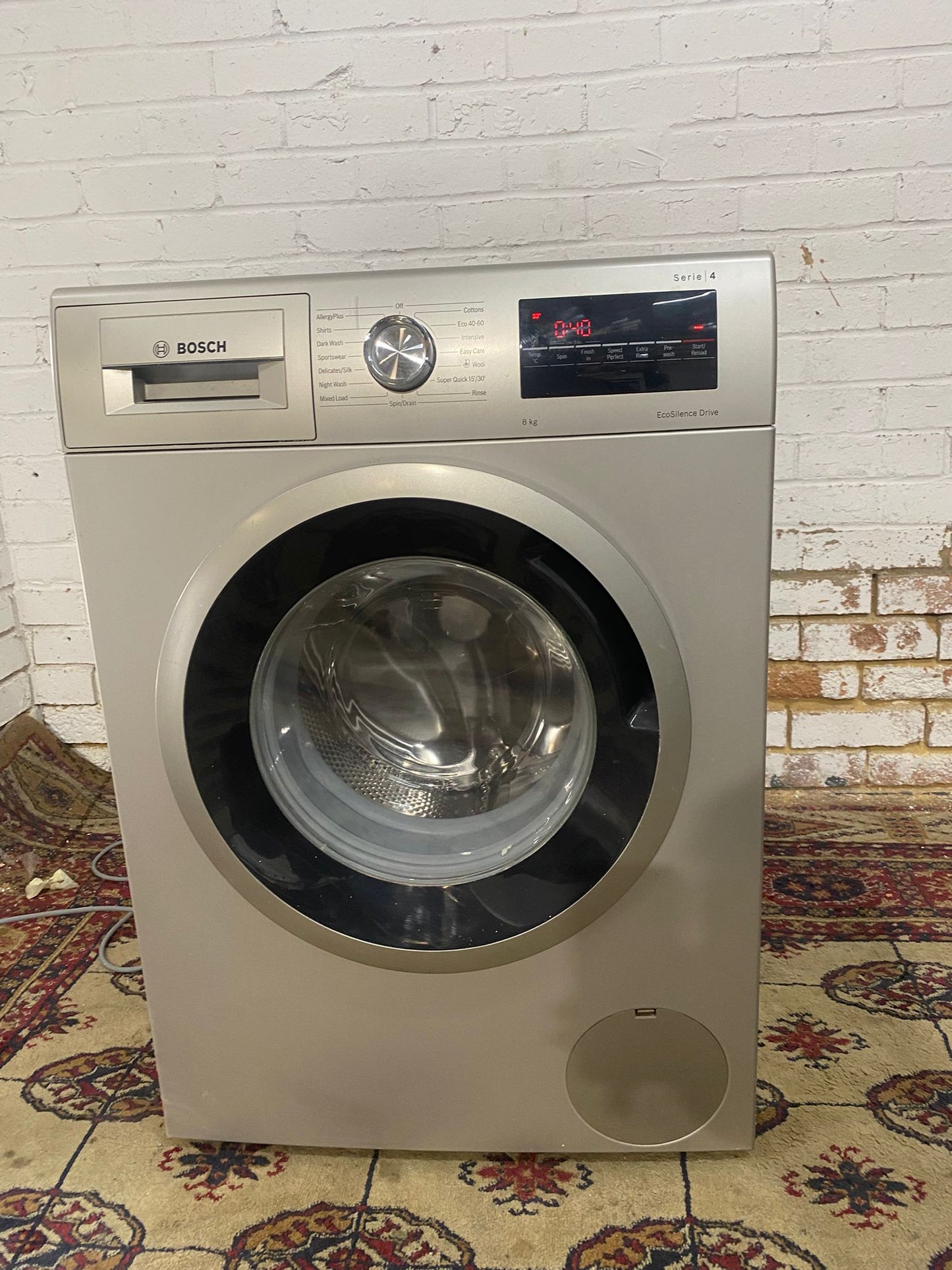 ✅🚚Beautiful Bosch Silver Grey 8KG Washing Machine For Sale