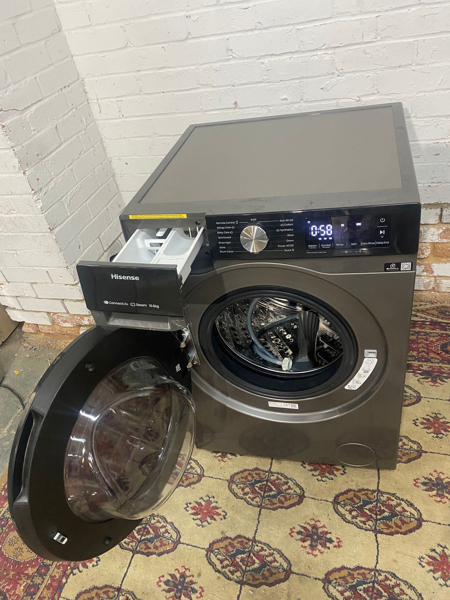 ✅🚚Beautiful Hisense 10.5KG Washing Machine For Sale