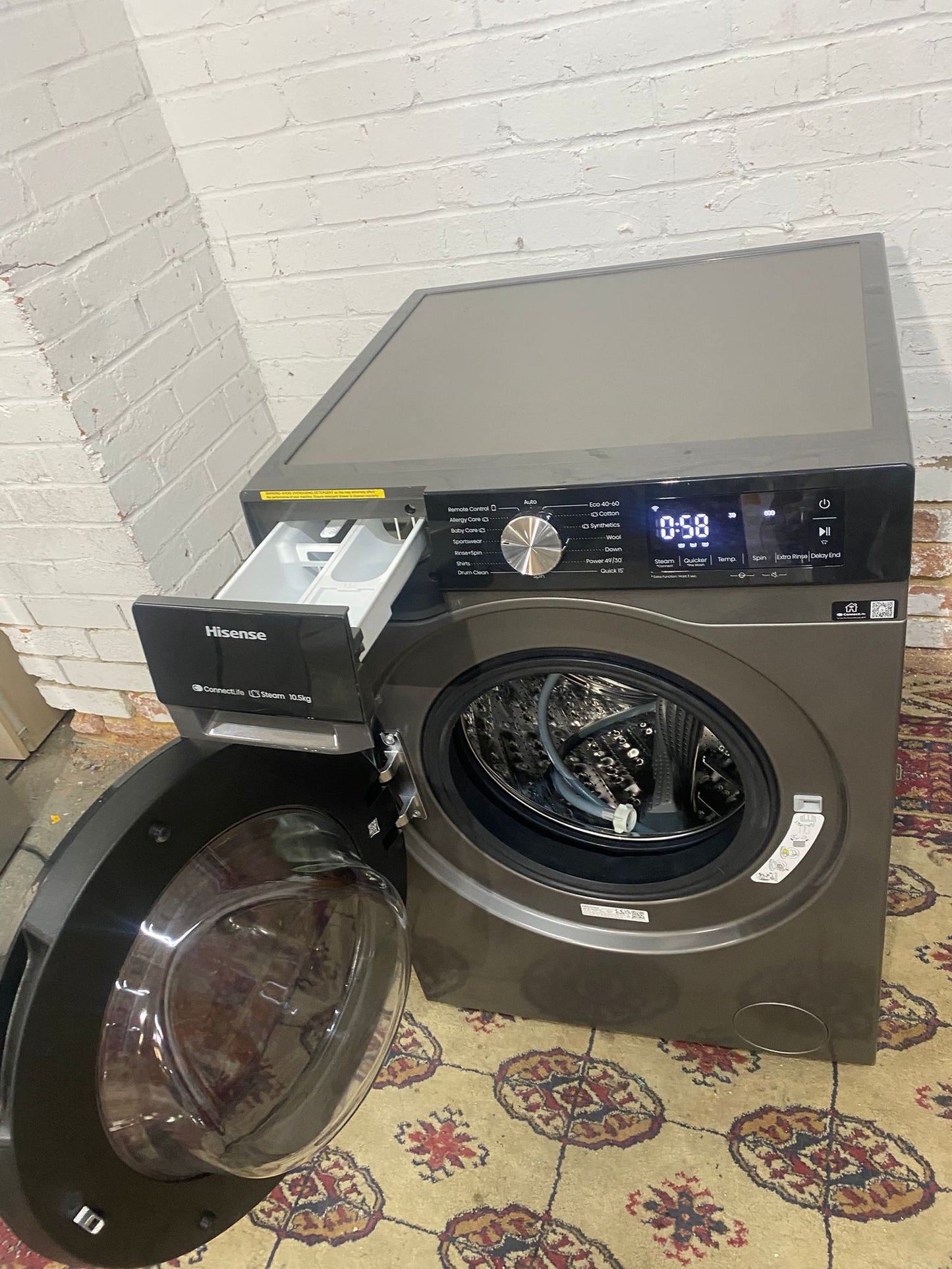✅🚚Beautiful Hisense 10.5KG Washing Machine For Sale