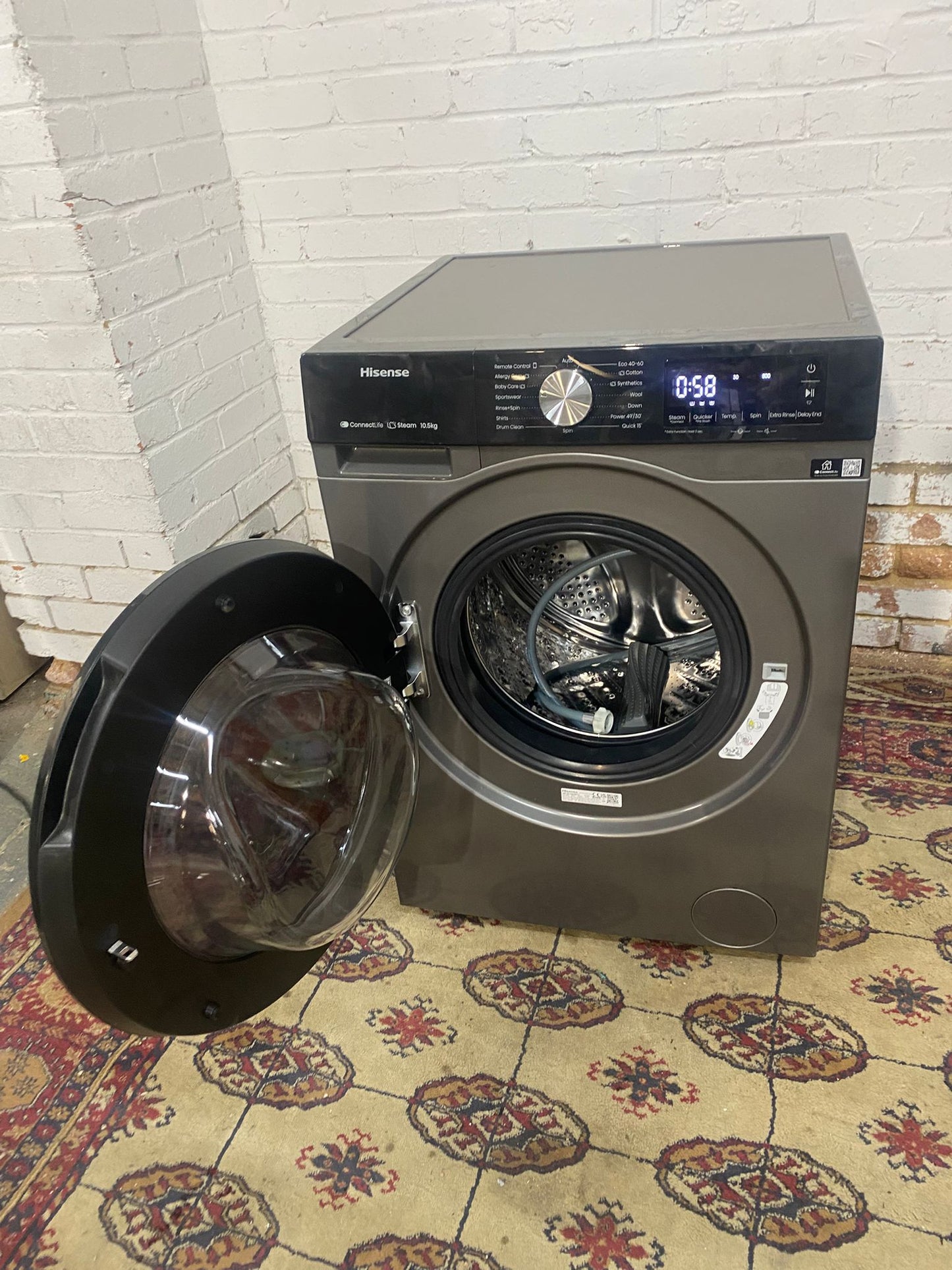 ✅🚚Beautiful Hisense 10.5KG Washing Machine For Sale