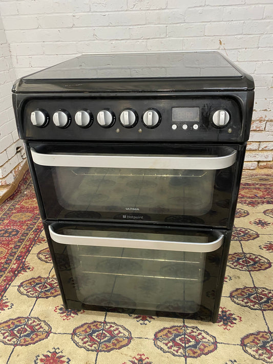 Beautiful HotPoint Black 60CM Gas Cooker With Oven/Grill For Sale