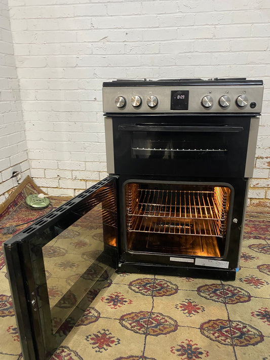 Beautiful Kenwood Silver Grey Free Standing 60CM Gas Cooker With Dual Oven/Grill For Sale