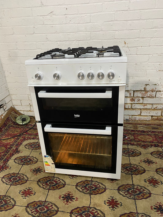 Beautiful Beko 60CM White Gas Cooker With Oven/Grill For Sale