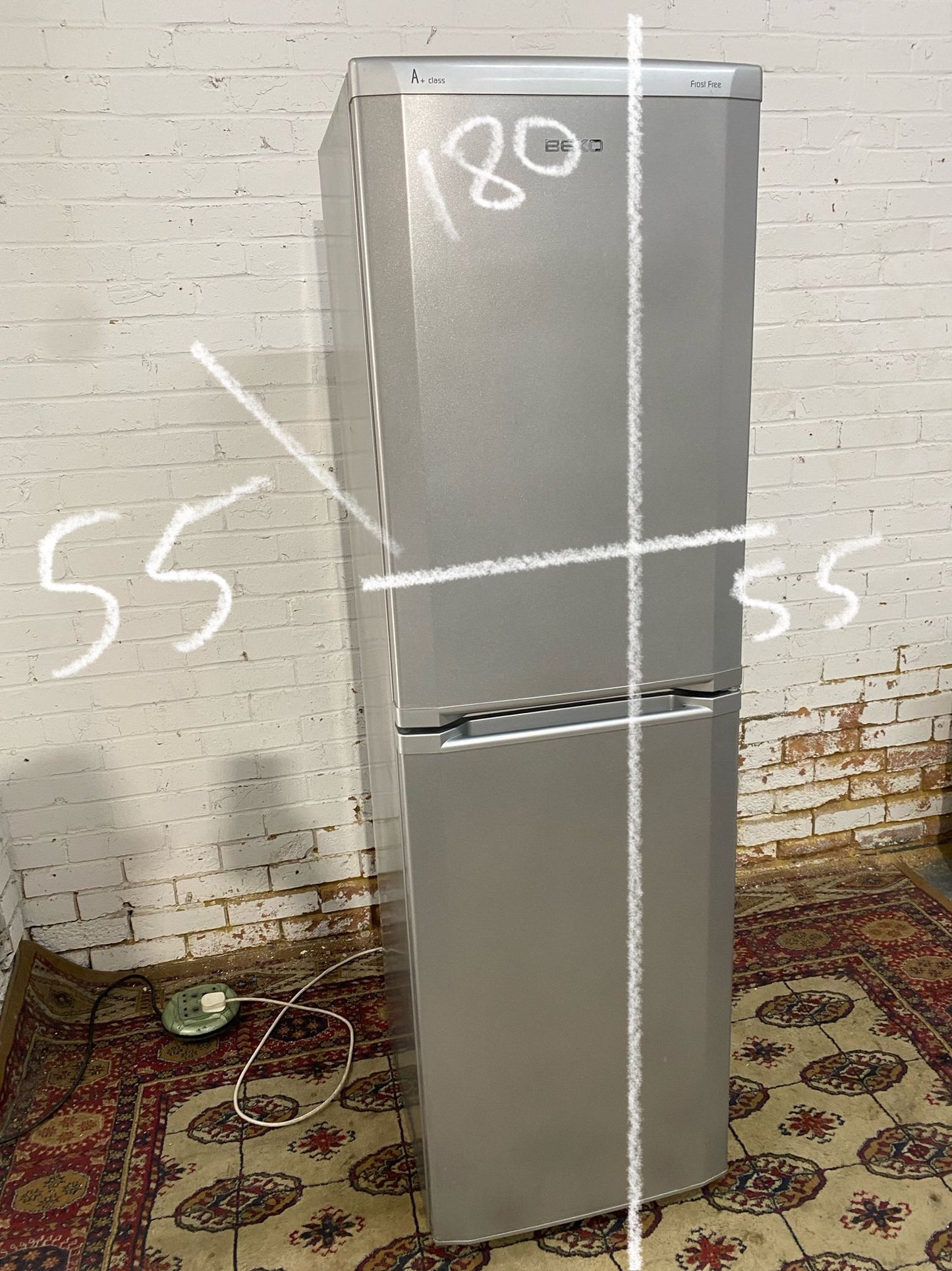 Beautiful Beko Grey Fridge Freezer For Sale