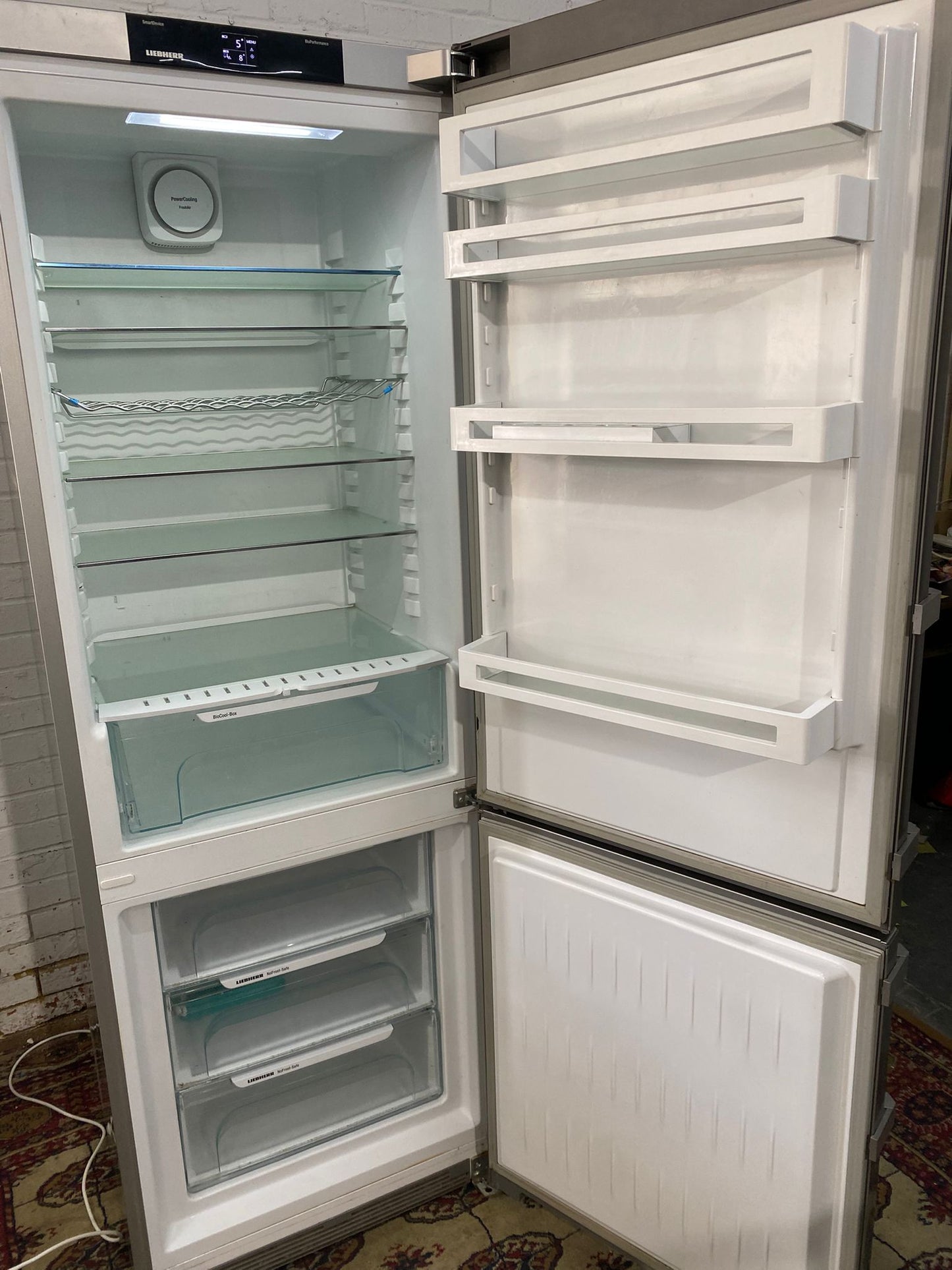 Beautiful Liebherr 70 CM Wide Stainless Steel Fridge Freezer For Sale