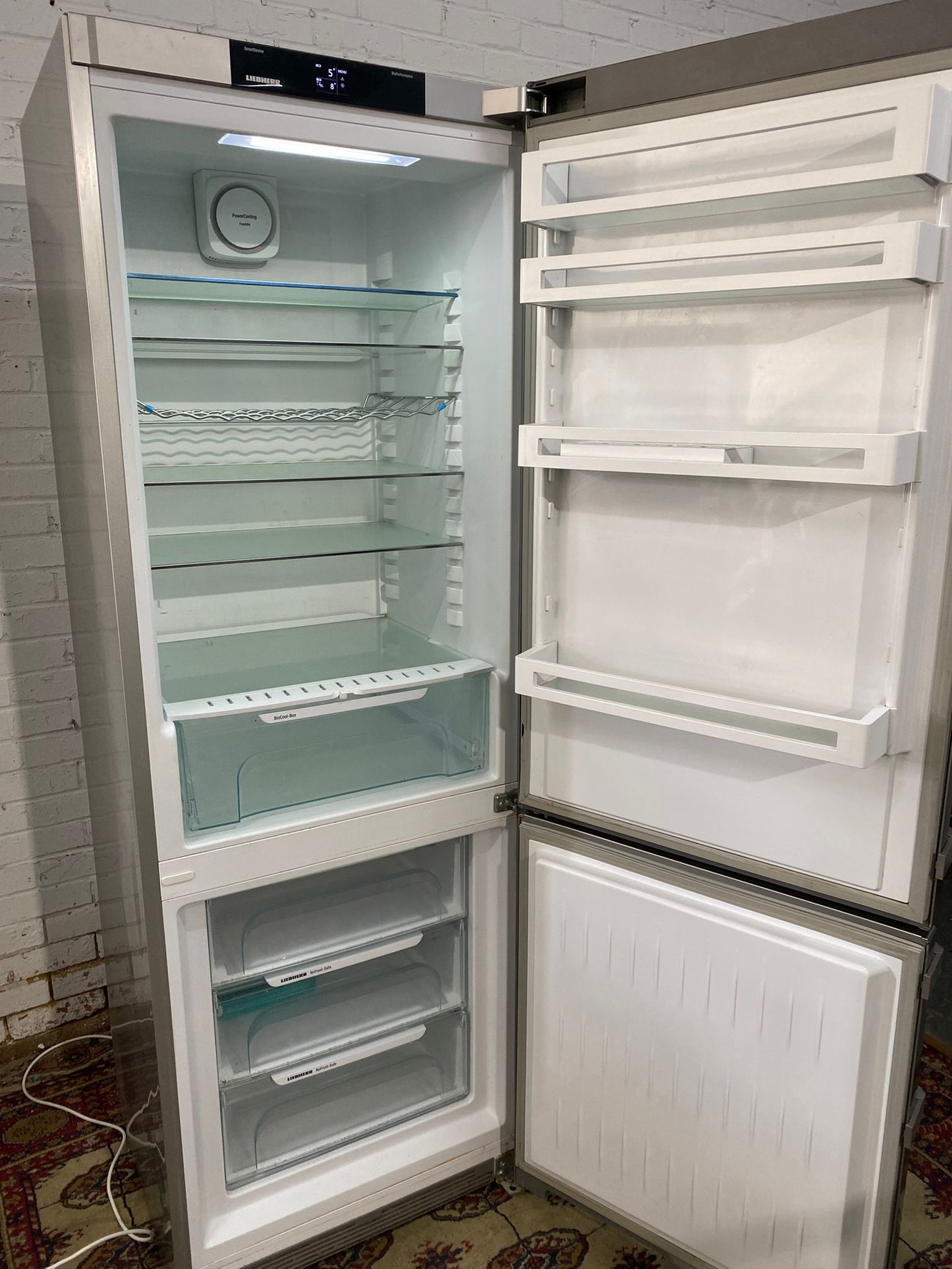 Beautiful Liebherr 70 CM Wide Stainless Steel Fridge Freezer For Sale