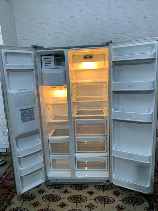 LG Grey American Fridge Freezer For Sale