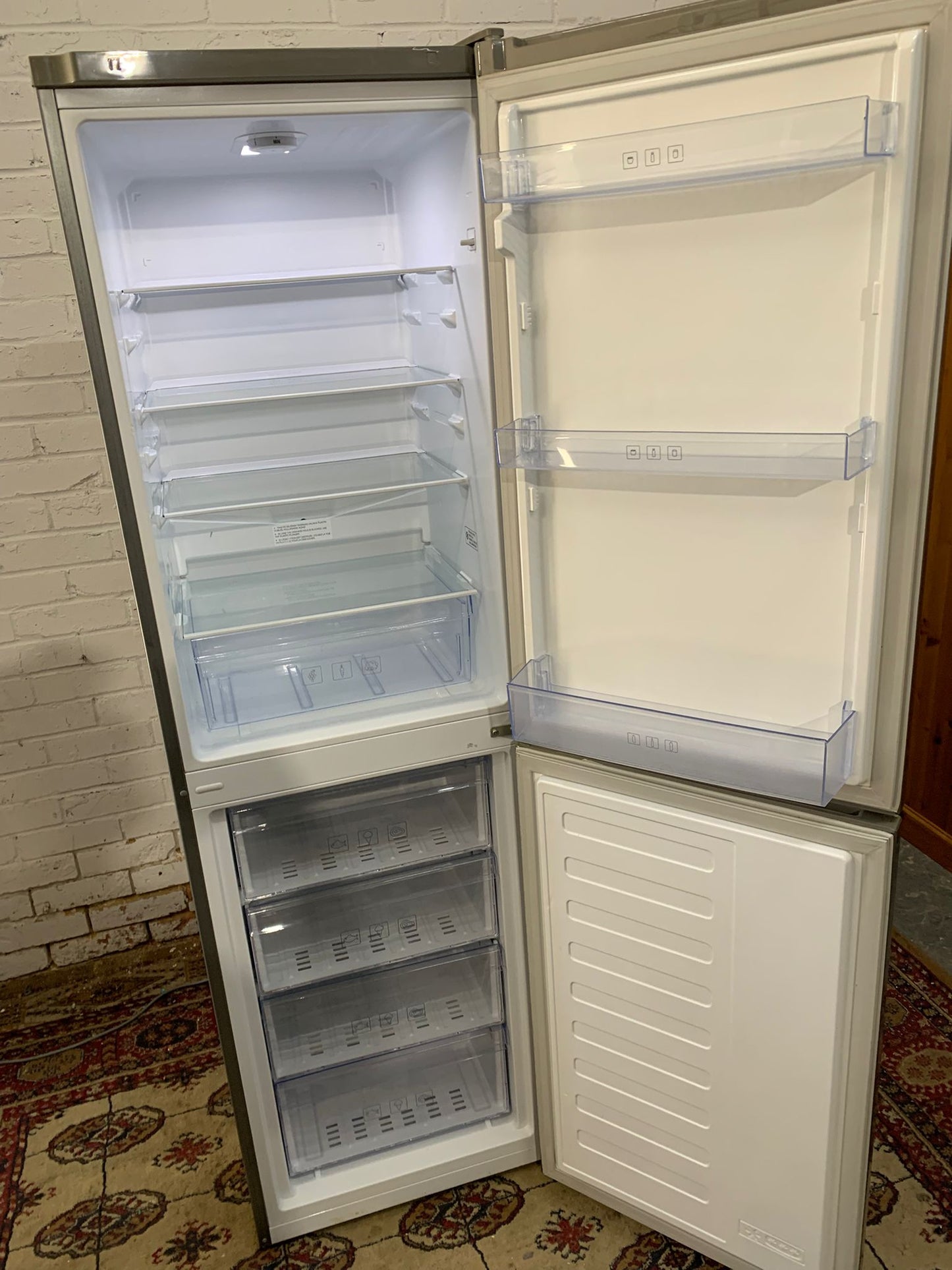 Beautiful Tall Grey Fridge Freezer For Sale