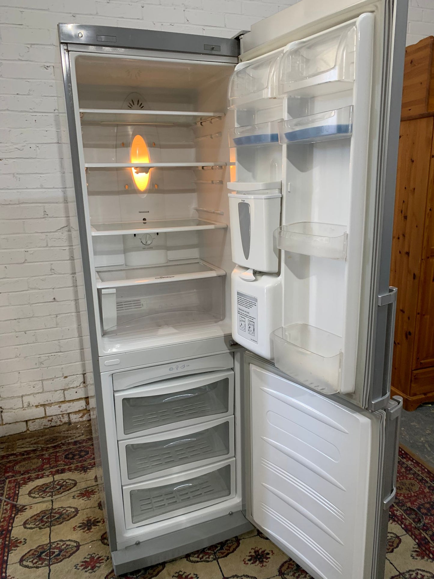 Beautiful Tall LG Grey Fridge Freezer With Water Dispenser For Sale