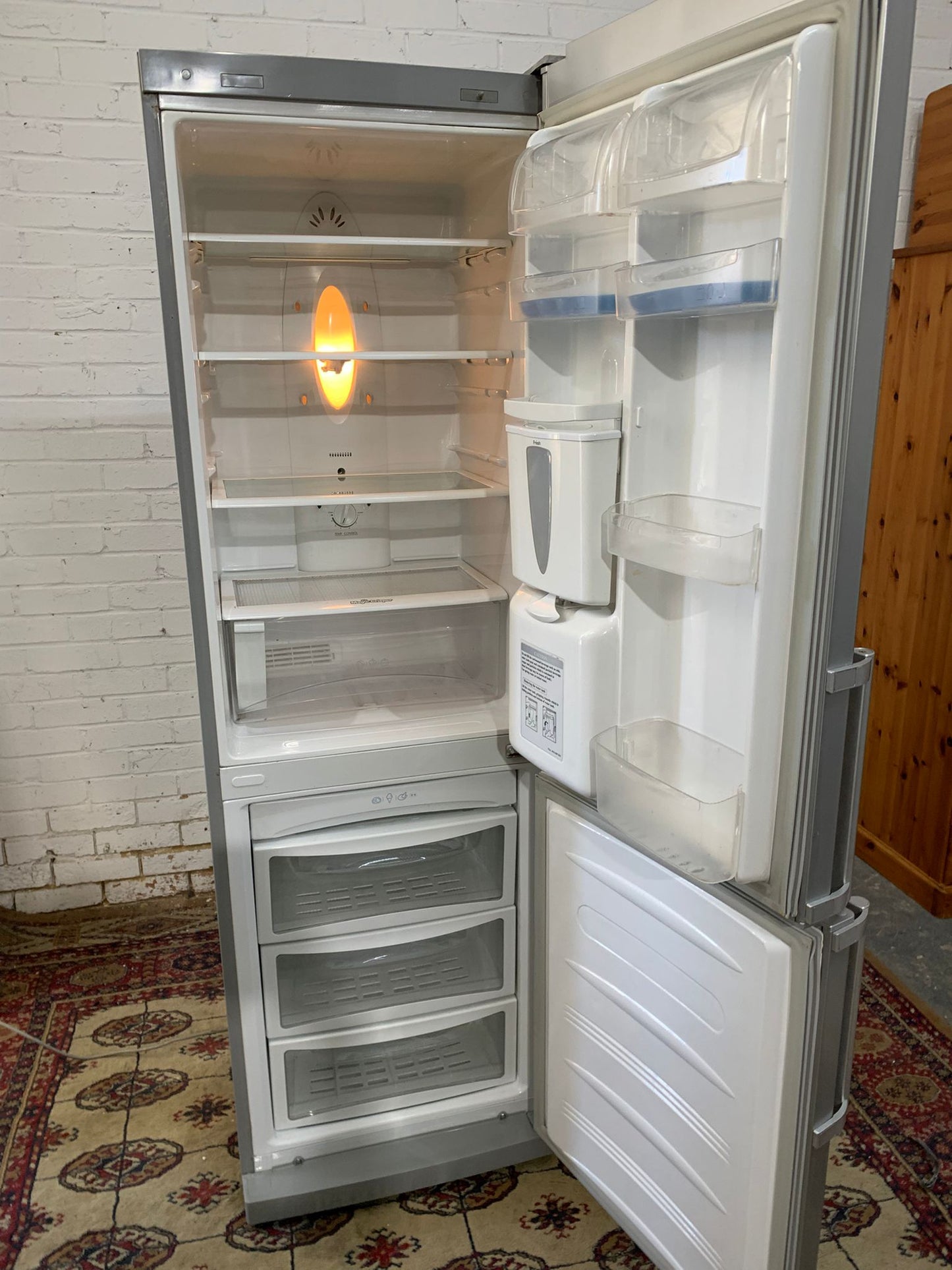 Beautiful Tall LG Grey Fridge Freezer With Water Dispenser For Sale