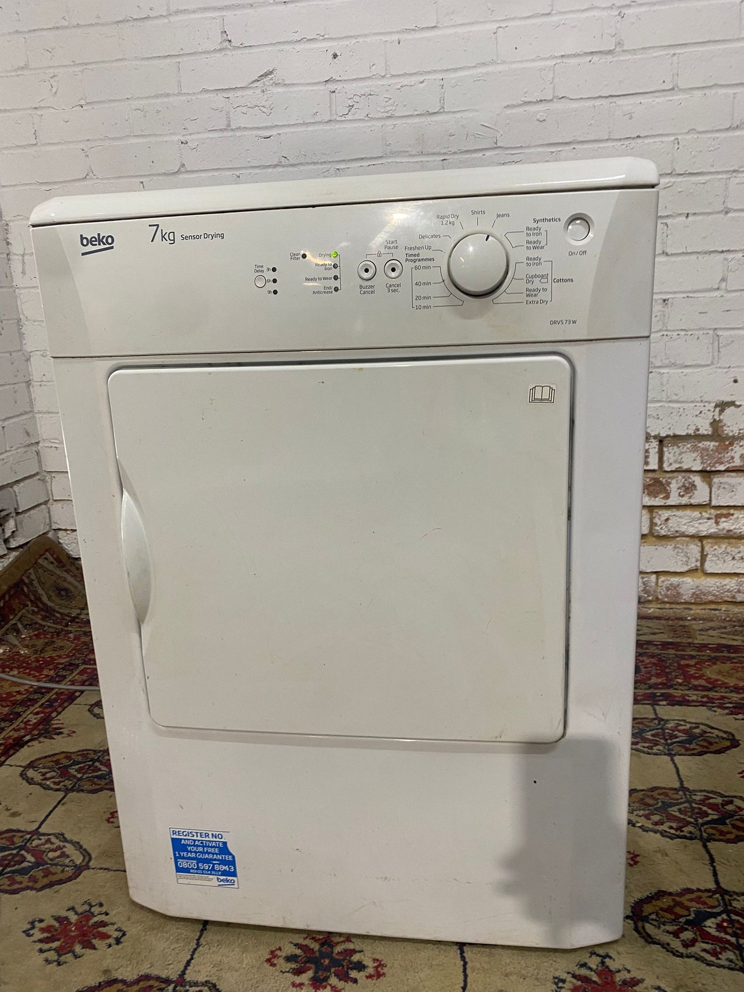 Beautiful Beko 7KG Vented Dryer For Sale