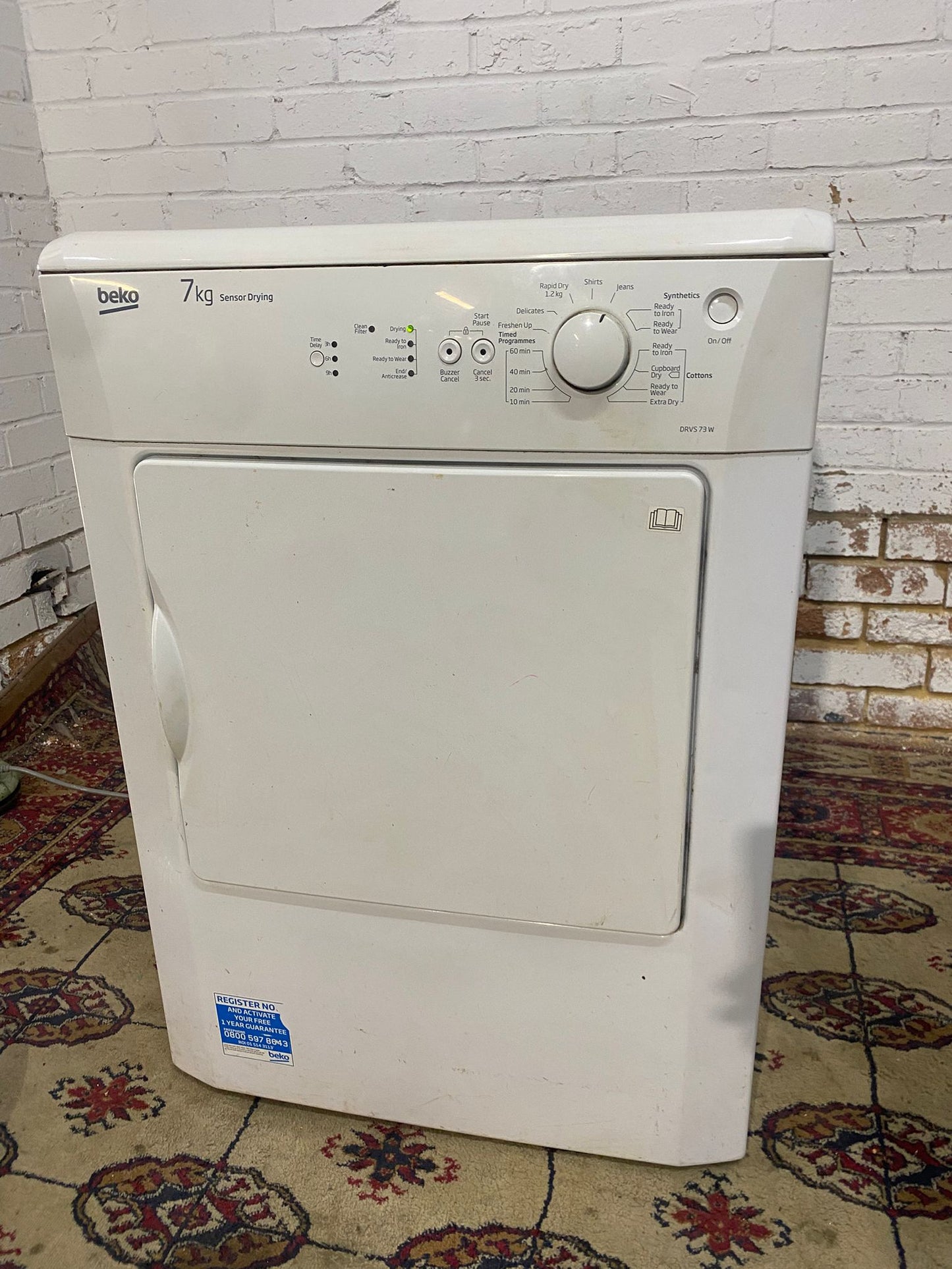 Beautiful Beko 7KG Vented Dryer For Sale