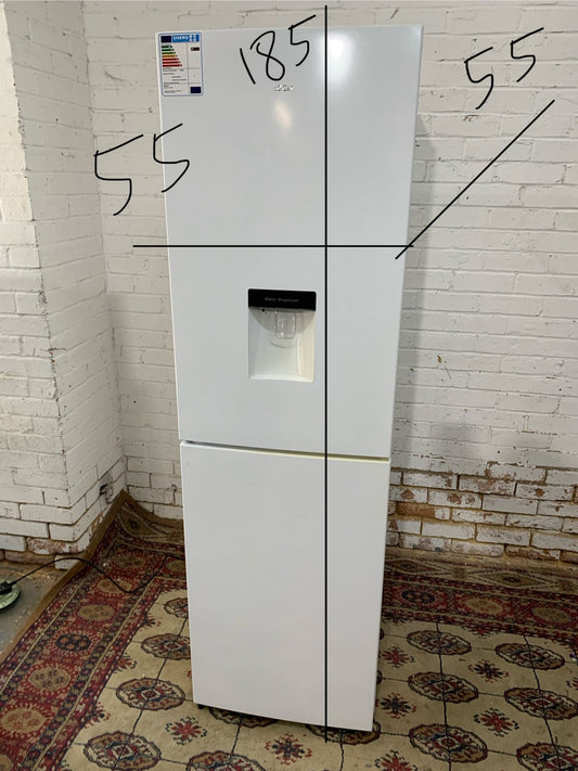 Beautiful Tall Logik White Fridge Freezer With Water Dispenser For Sale