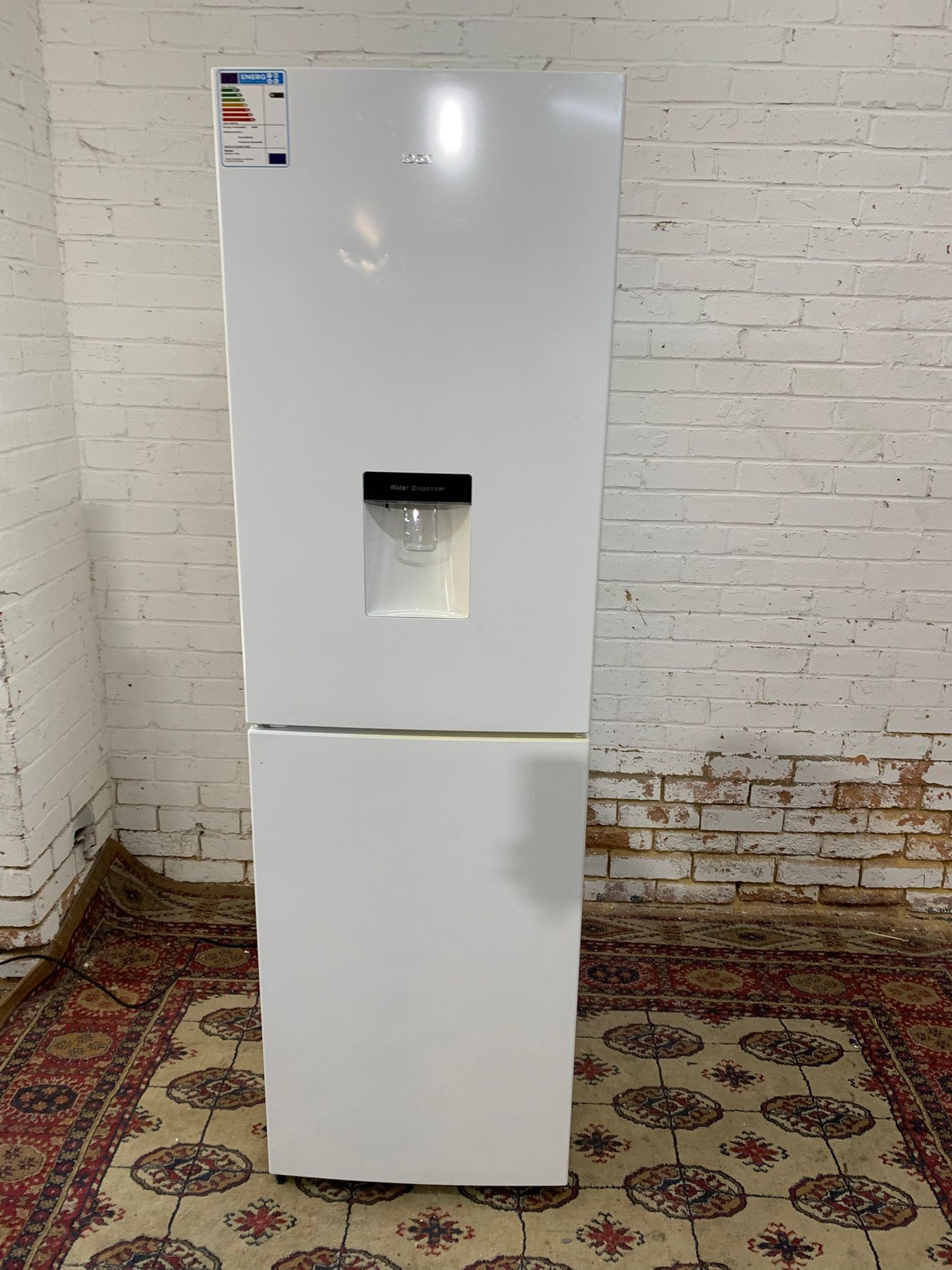 Beautiful Tall Logik White Fridge Freezer With Water Dispenser For Sale