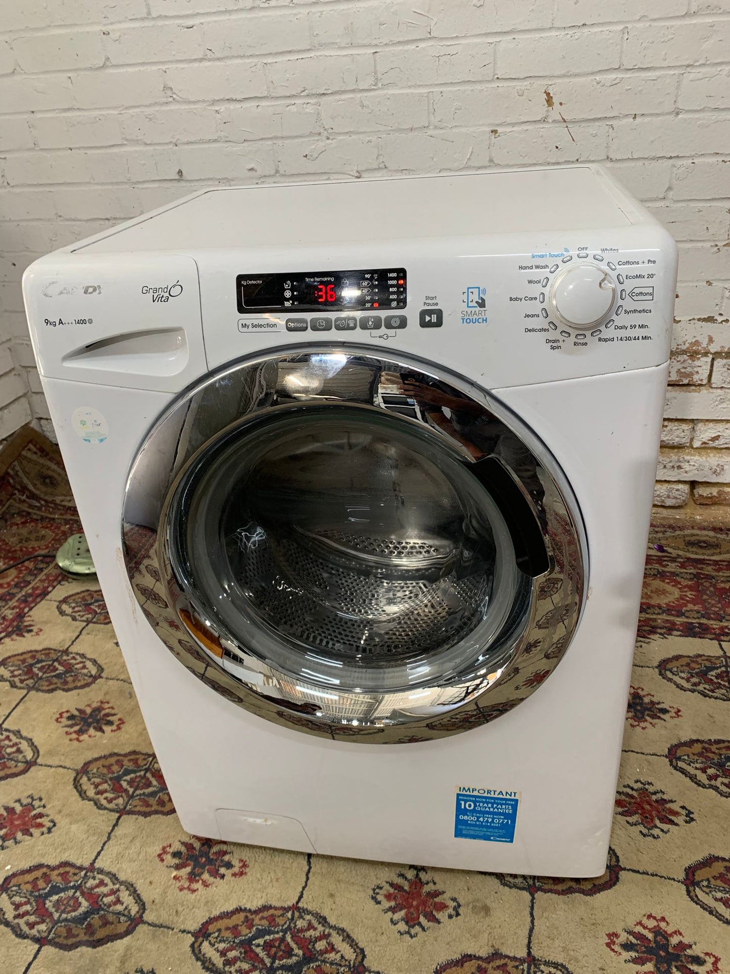 Beautiful Candy Latest Model White 9KG Washing Machine For Sale