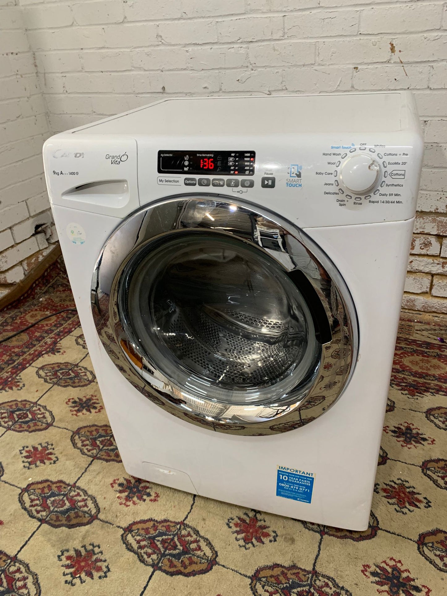 Beautiful Candy Latest Model White 9KG Washing Machine For Sale