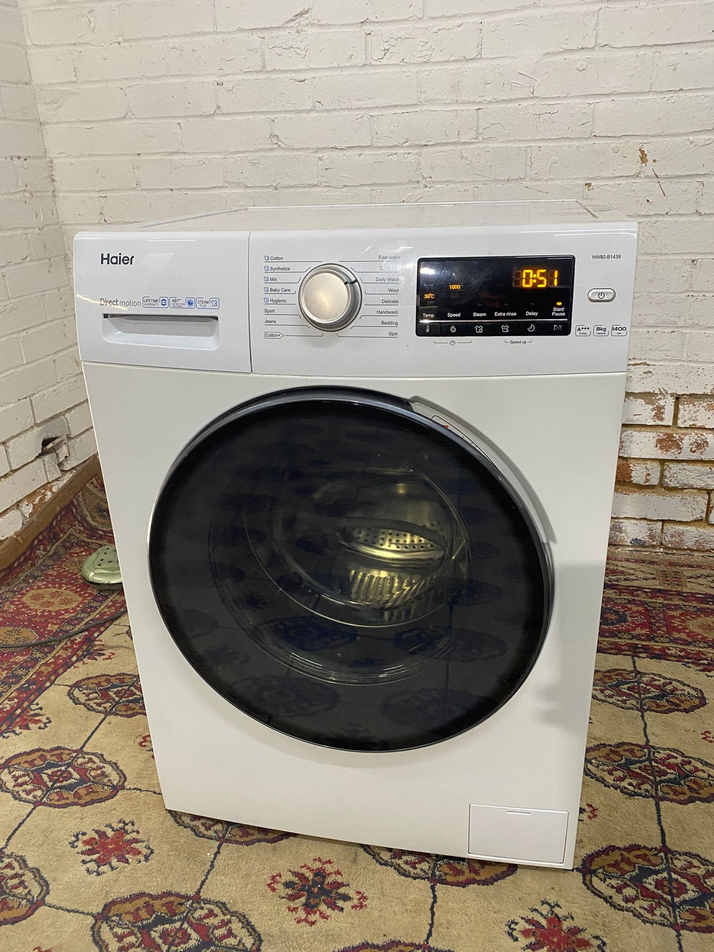 FREE DELIVERY Beautiful Latest Model Haier 8KG A+ Energy Washing Machine For Sale