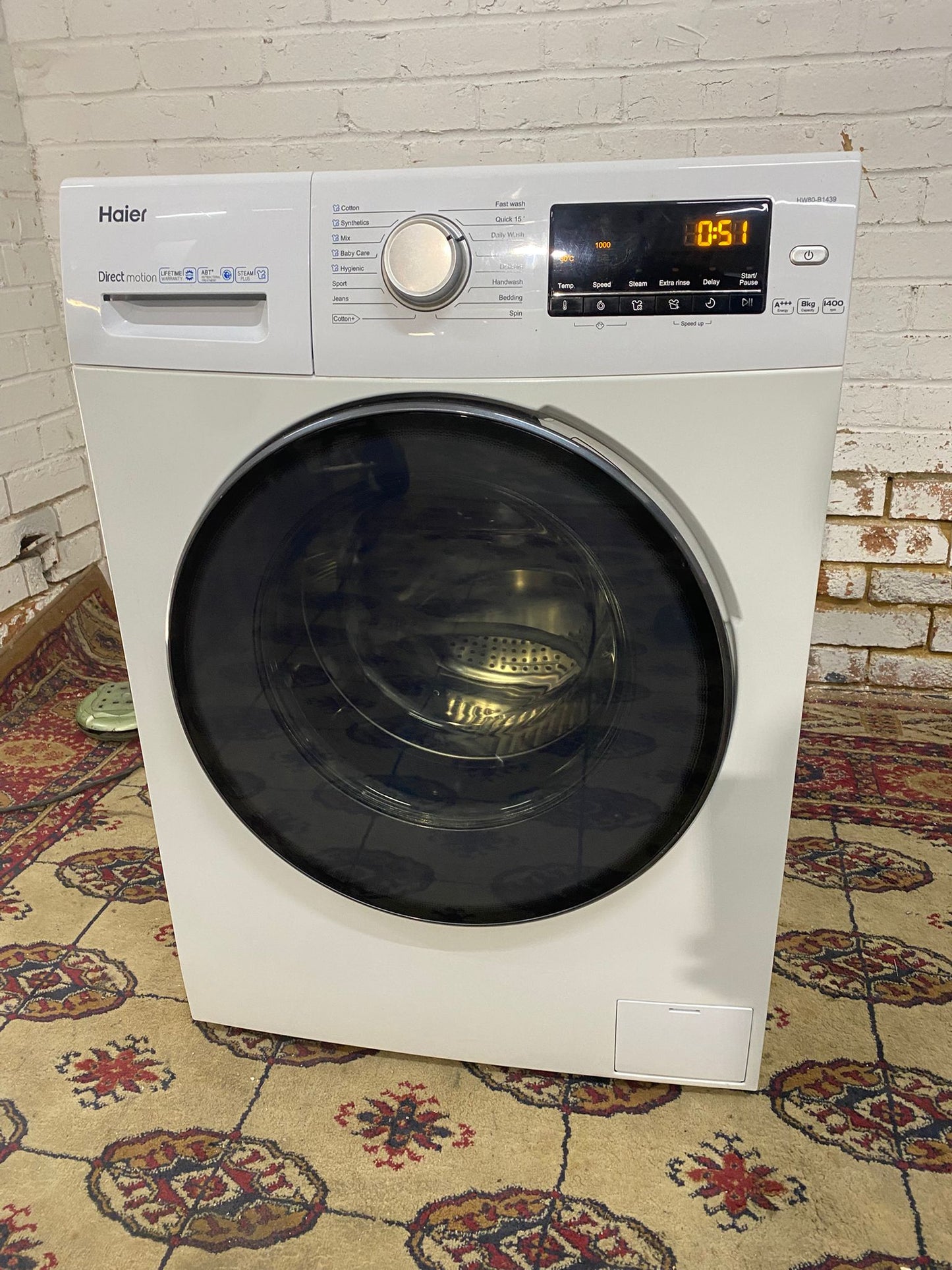 FREE DELIVERY Beautiful Latest Model Haier 8KG A+ Energy Washing Machine For Sale