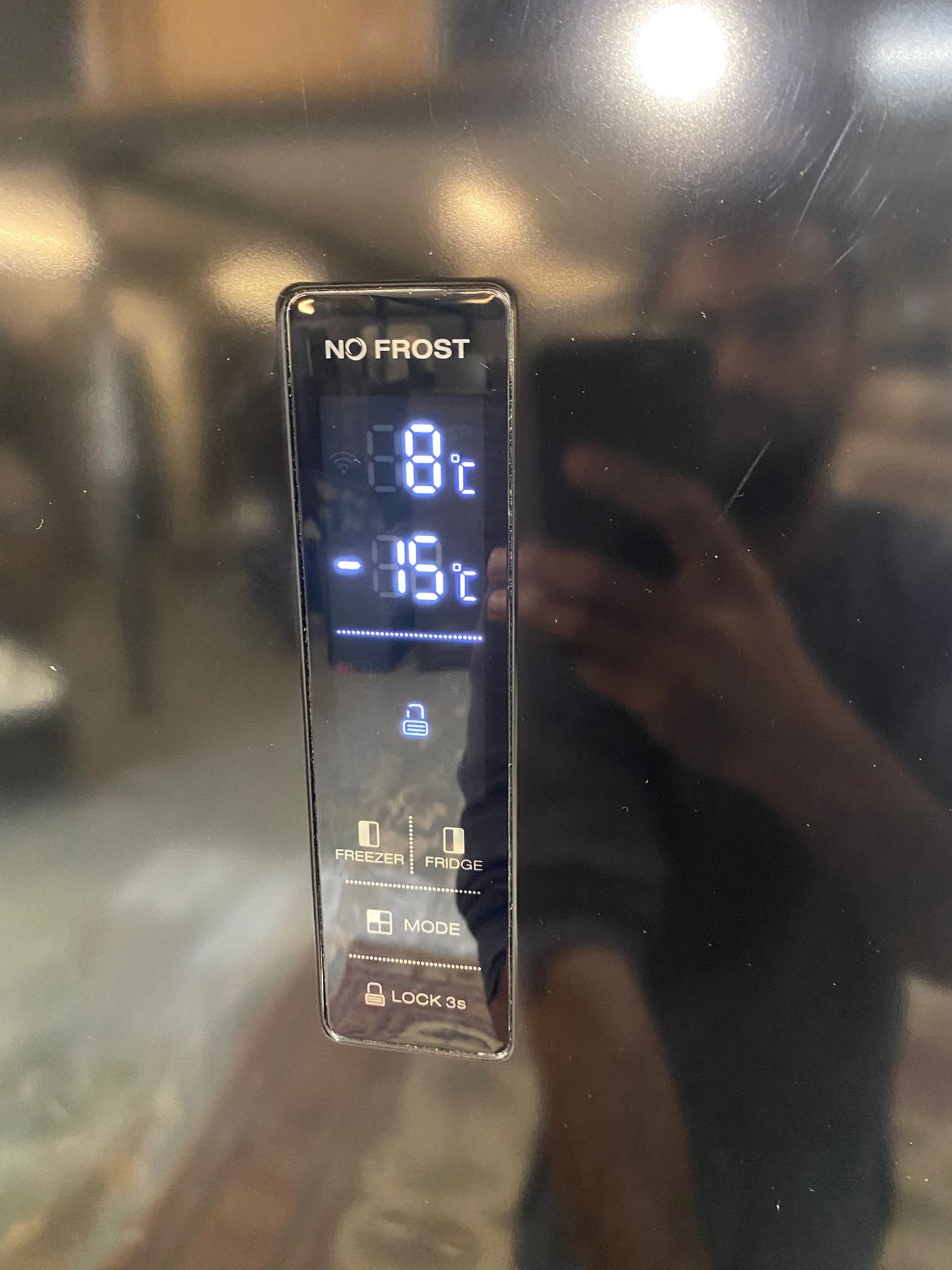 Hoover Black American Fridge Freezer For Sale (video available)