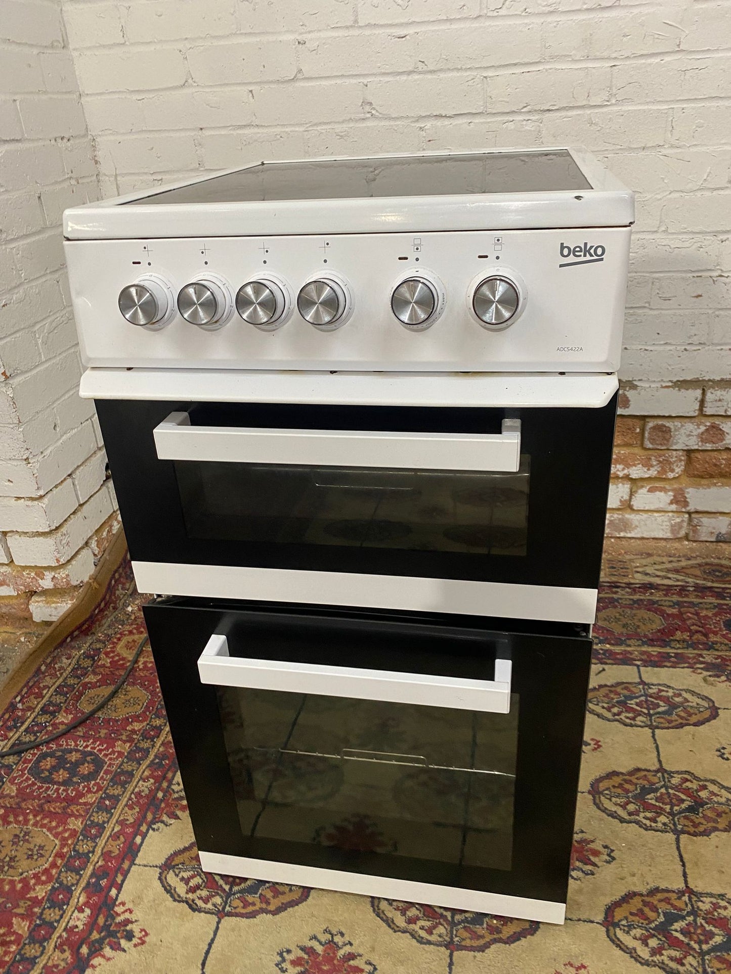 Beautiful 50 CM Amica White Electric Ceramic Cooker With Oven/Grill For Sale