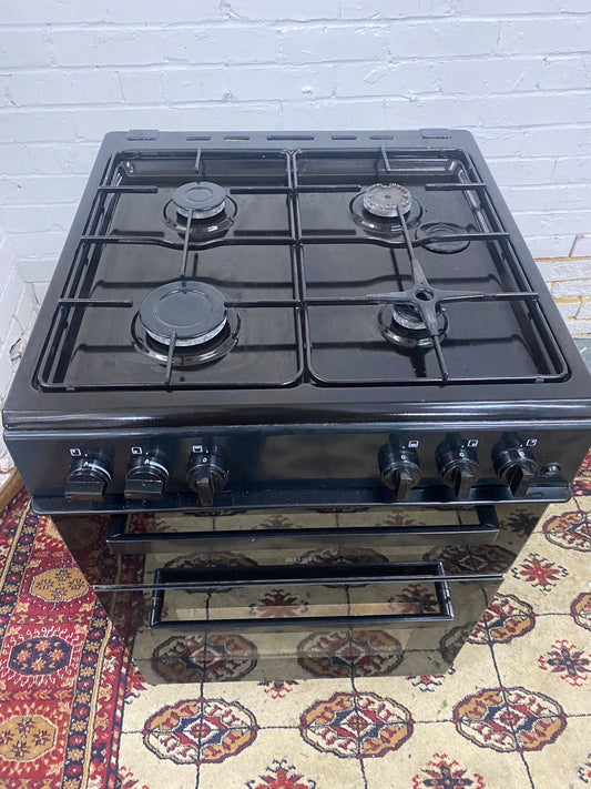 Beautiful Bush Black 60CM Gas Cooker With Oven/Grill For Sale