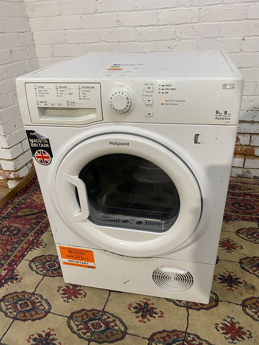 FREE DELIVERY Beautiful HotPoint  9KG Glass Door Condenser Dryer For Sale