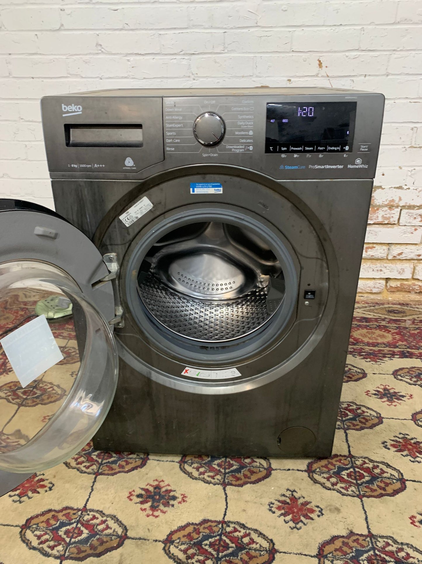Beko 8KG Stainless Steel Washing With 1600 RPM For Sale