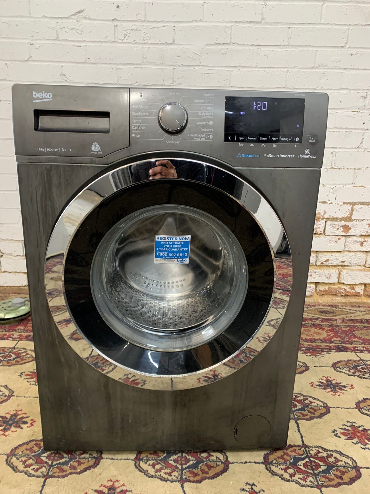 Beko 8KG Stainless Steel Washing With 1600 RPM For Sale