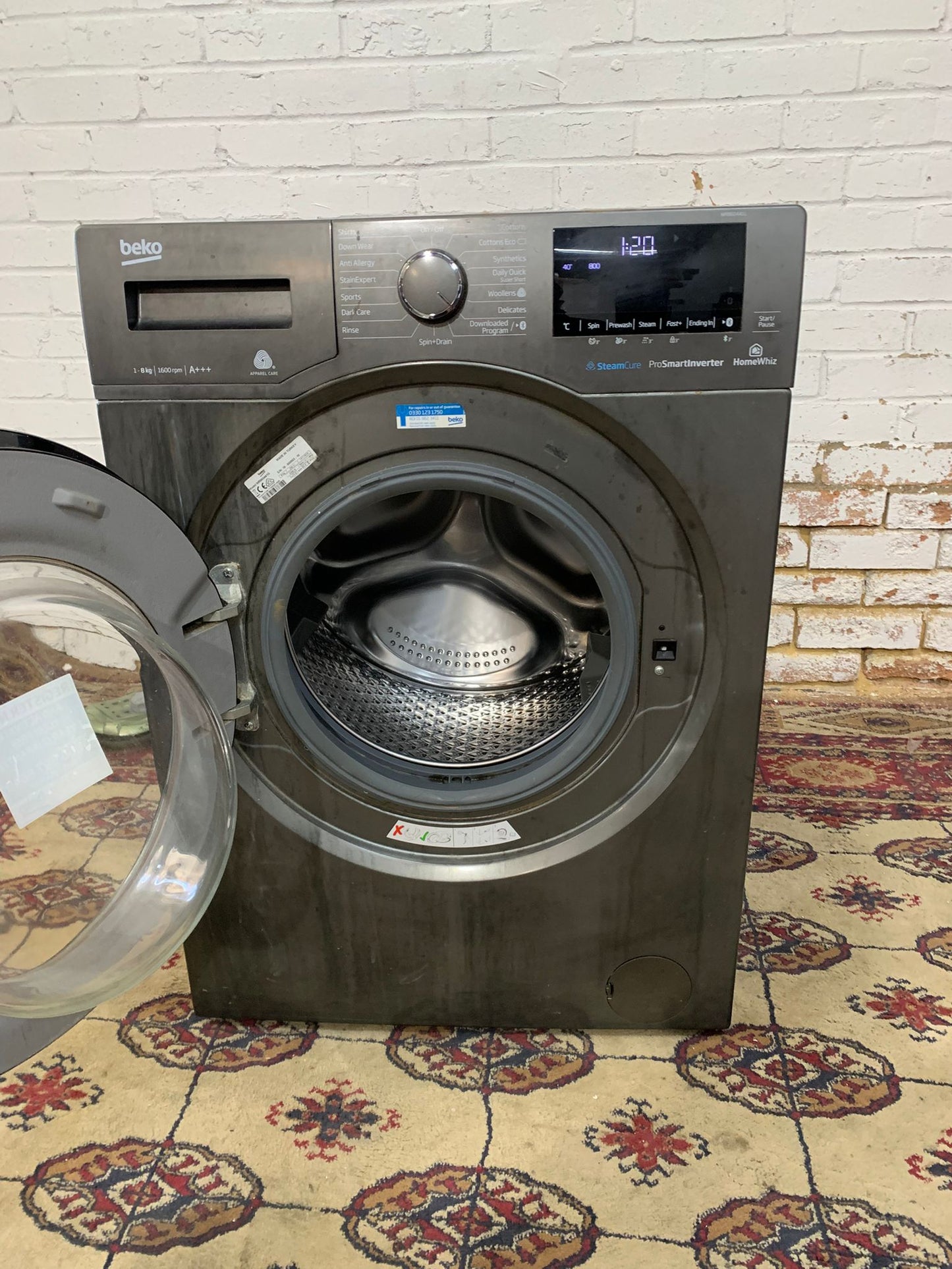 Beko 8KG Stainless Steel Washing With 1600 RPM For Sale
