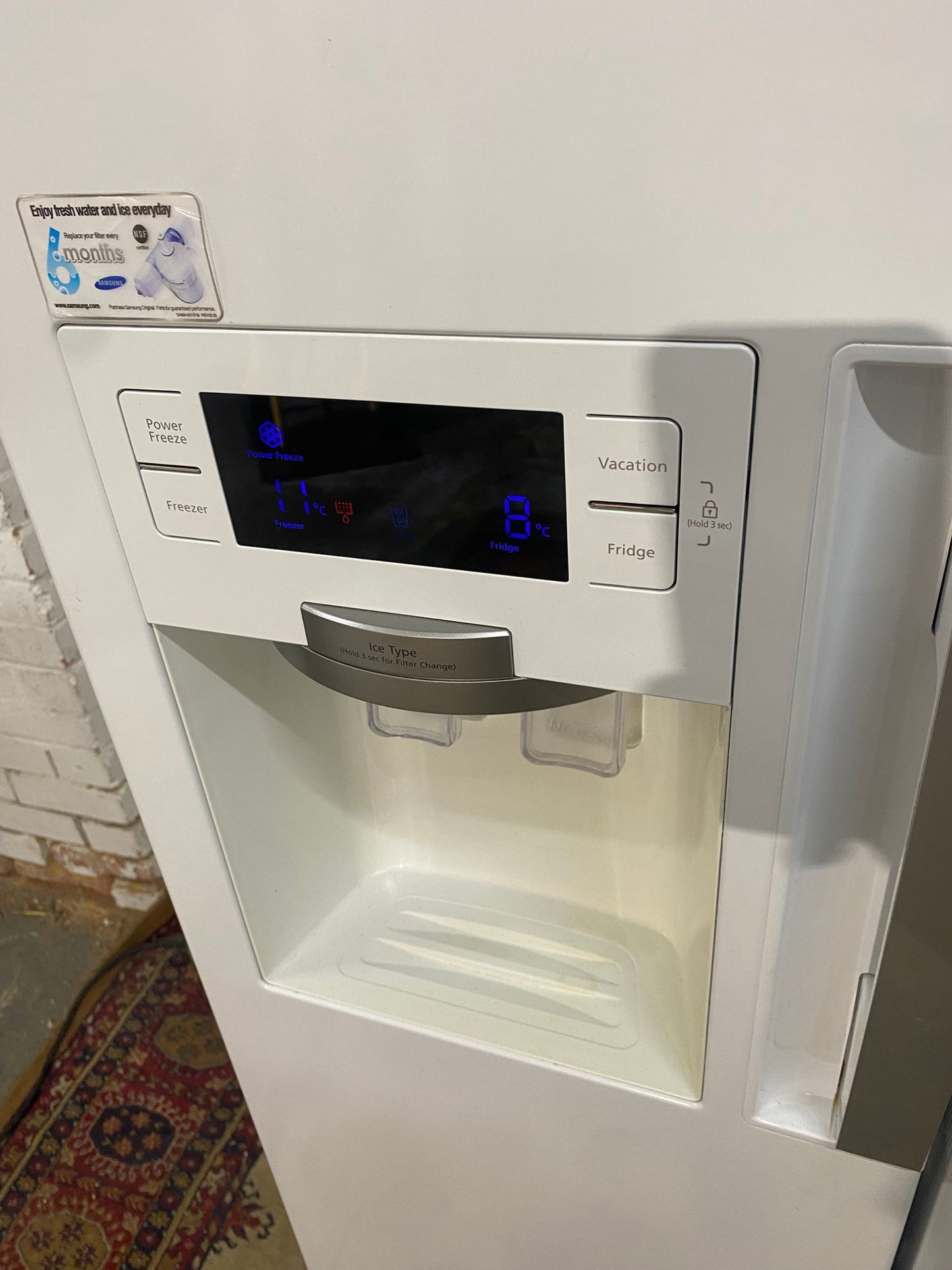 🚐🚐Beautiful Samsung White Plumb In With IceMaker American Fridge Freezer For Sale