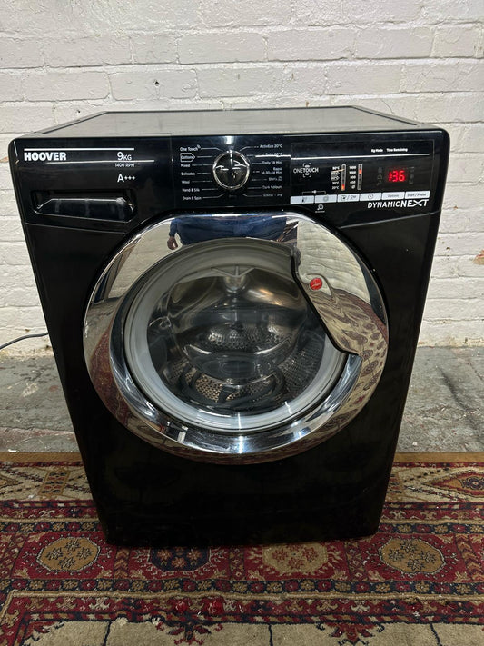 Beautiful Hoover Black 9KG Washing Machine For Sale