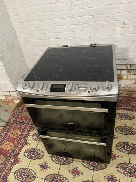 Beautiful 60CM Zanussi StainLess Steel Induction Ceramic Electric Cooker With Dual Grill/Oven For Sale