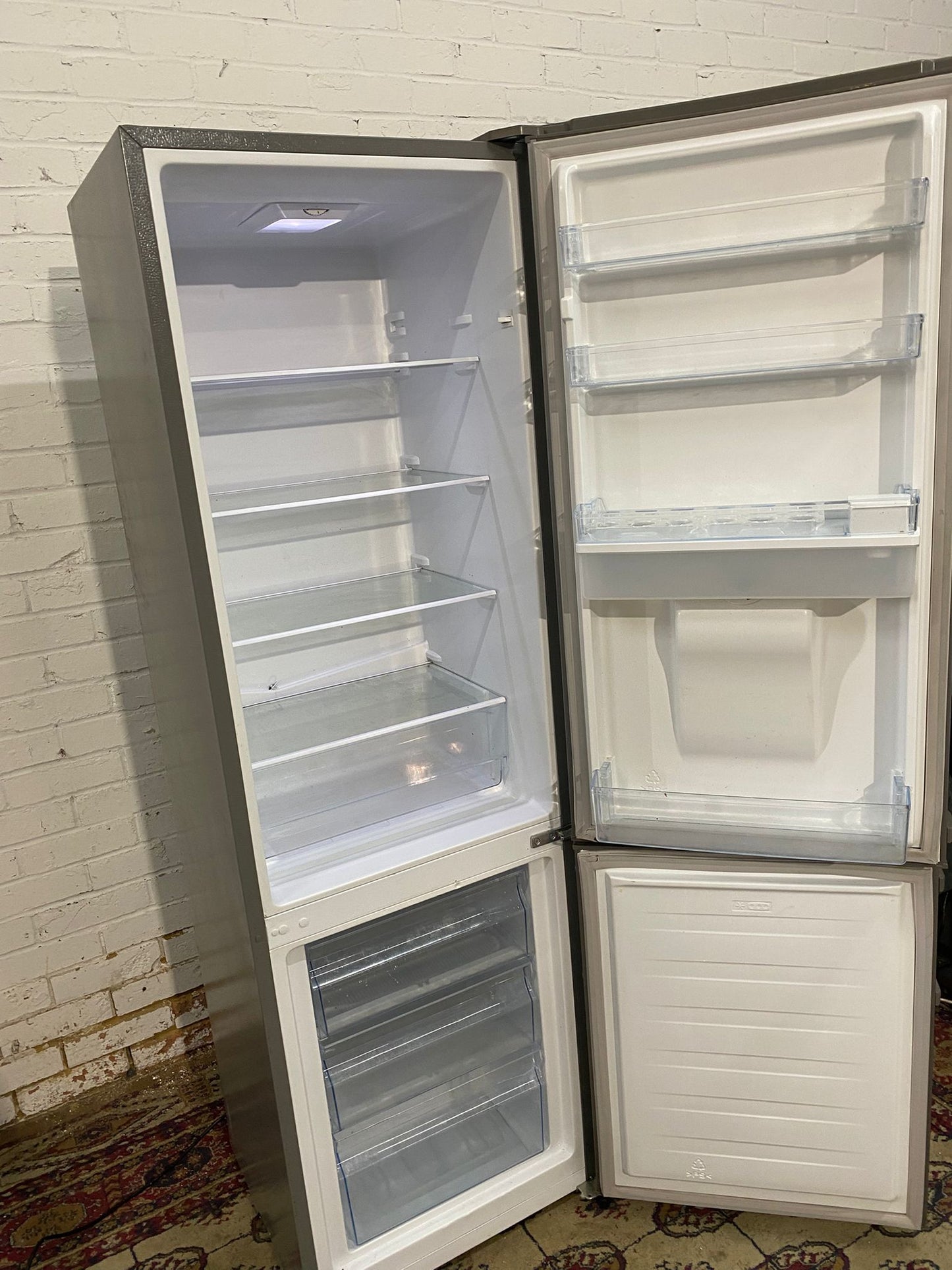 Beautiful FridgeMaster Grey Fridge Freezer For Sale