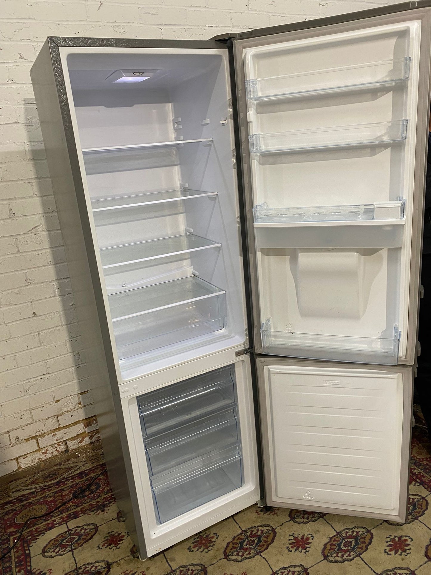 Beautiful FridgeMaster Grey Fridge Freezer For Sale