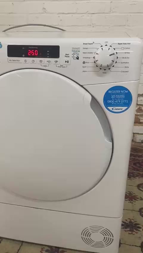 Beautiful Candy 8KG Condenser Dryer With HeatPump For Sale